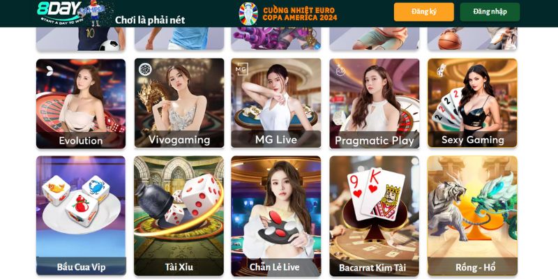 Tổng quan về chuyên mục cá cược Casino 8DAY 