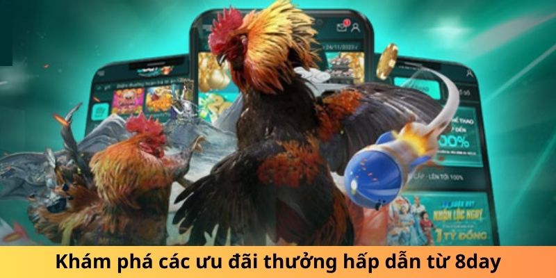 Khám phá các ưu đãi thưởng hấp dẫn từ 8DAY